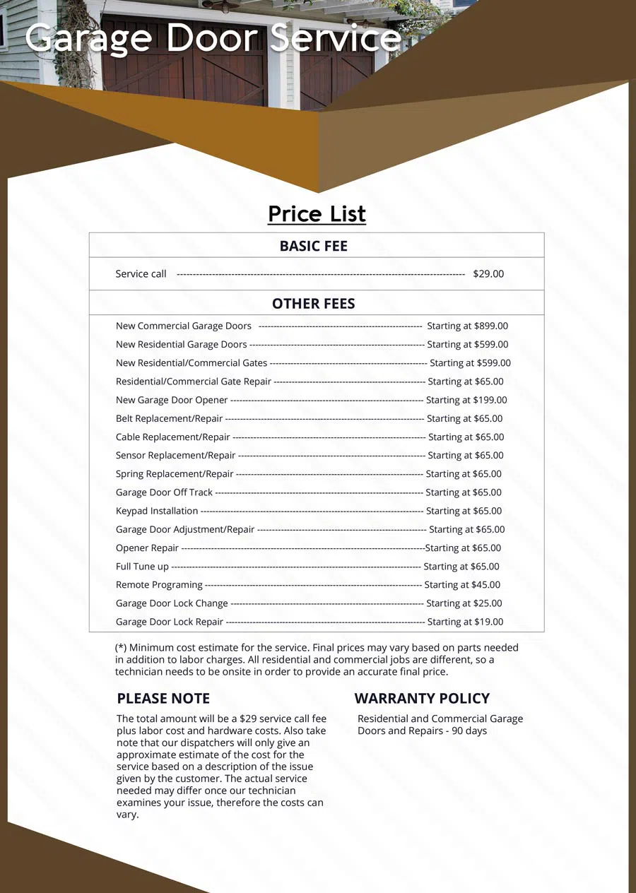 Express Garage Door Service Verona, NJ 973-524-6034